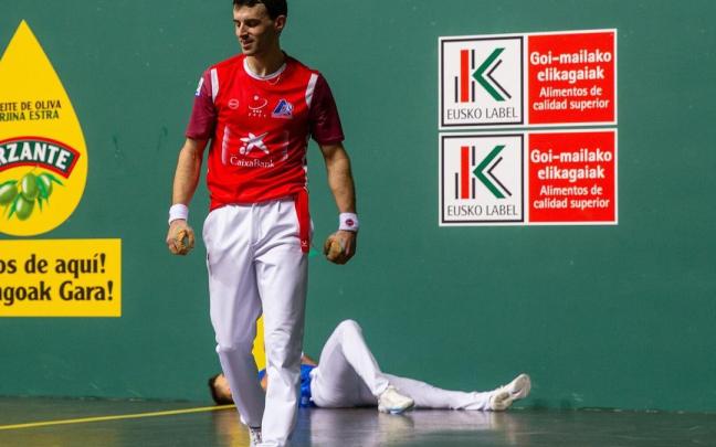 Altuna en la final del último Cuatro y Medio San Fermín. PATXI CASCANTE