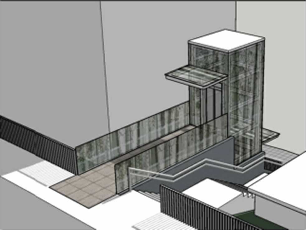 En la segunda parada, una pasarela comunicará con la zona más alta del barrio.