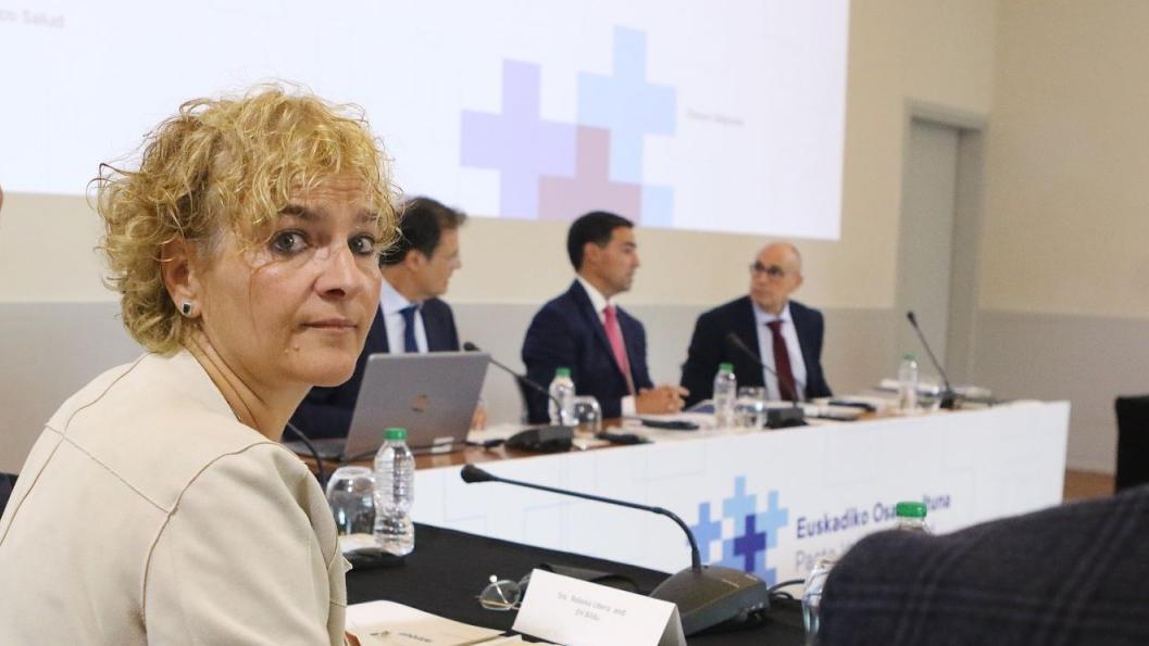 La portavoz de EH Bildu en materia sanitaria e integrante de la mesa por el pacto sanitario, Rebeka Ubera