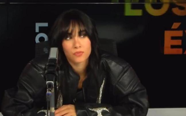 Aitana, durante la entrevista. Aitana, durante la entrevista.