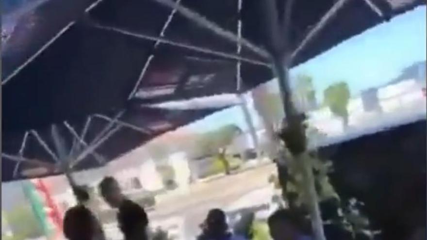 El vídeo se hizo viral con las imágenes del restaurante.