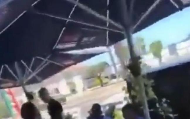 El vídeo se hizo viral con las imágenes del restaurante.