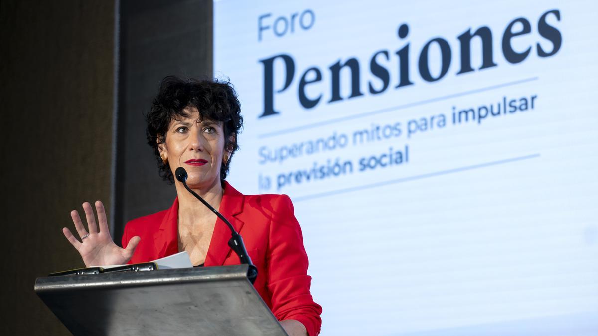 La ministra de Inclusión, Seguridad Social y Migraciones y portavoz del Gobierno, Elma Saiz.