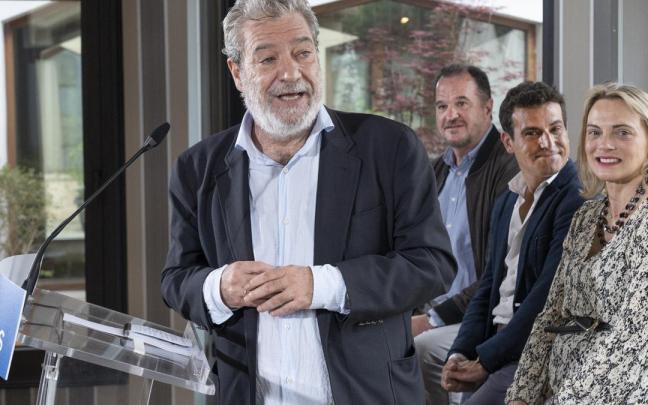 Miguel Ángel Rodríguez en el acto político del PP en Durango.