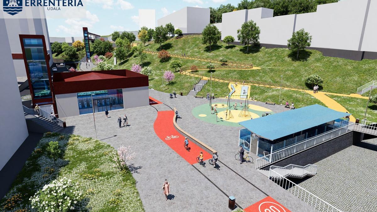 Plaza que se creará en Galtzaraborda