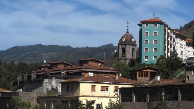 Vista del casco urbano de Soraluze.