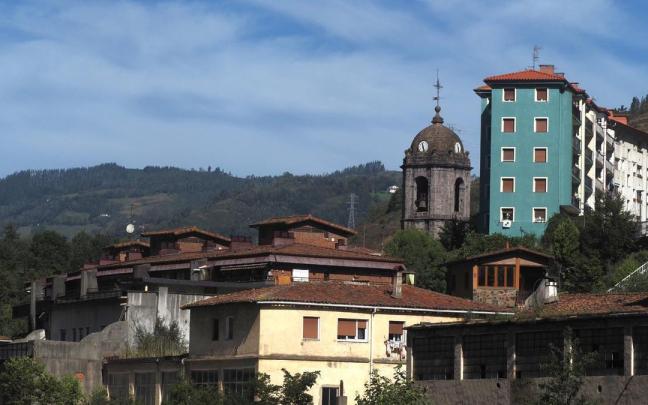 Vista del casco urbano de Soraluze.