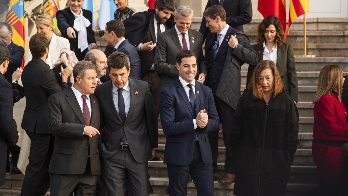 El lehendakari, Imanol Pradales, en la conferencia de presidentes de diciembre