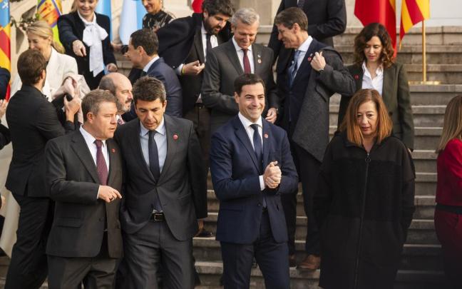 El lehendakari, Imanol Pradales, en la conferencia de presidentes de diciembre