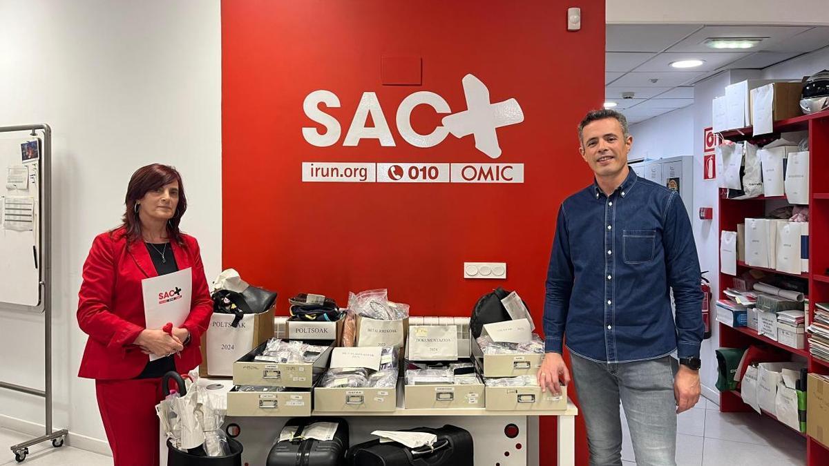 La oficina de objetos perdidos en Irun depende del SAC.