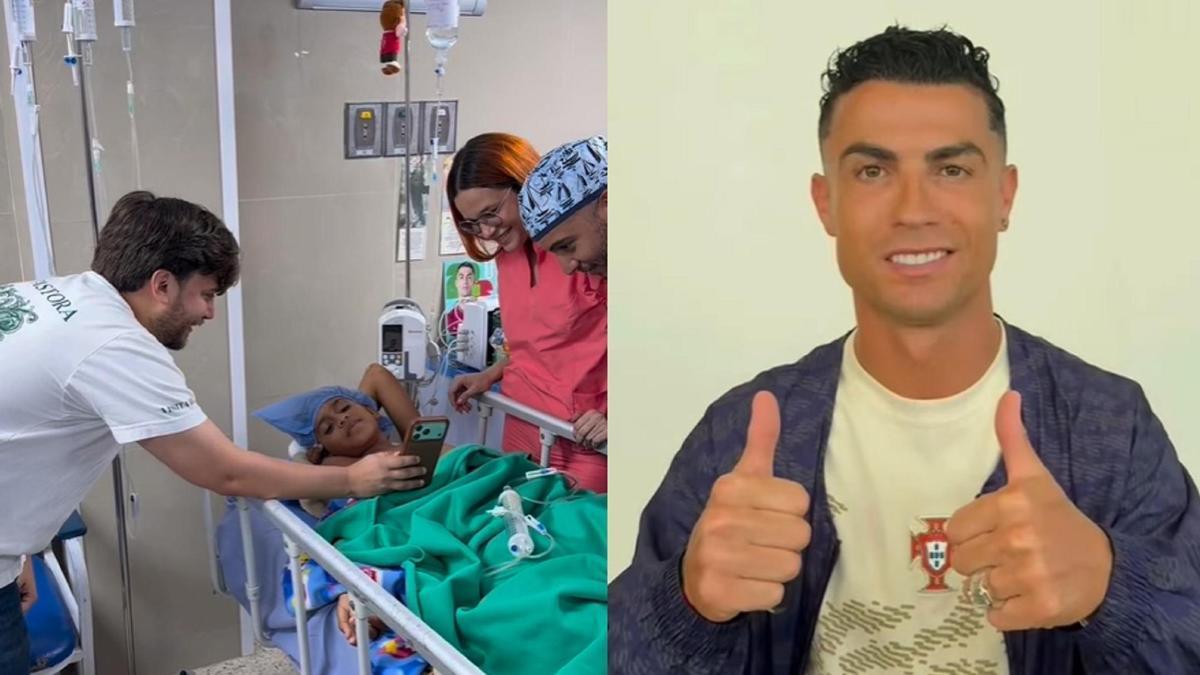 Cristiano no lo dudó a la hora de hacer un pequeño gesto para el niño.