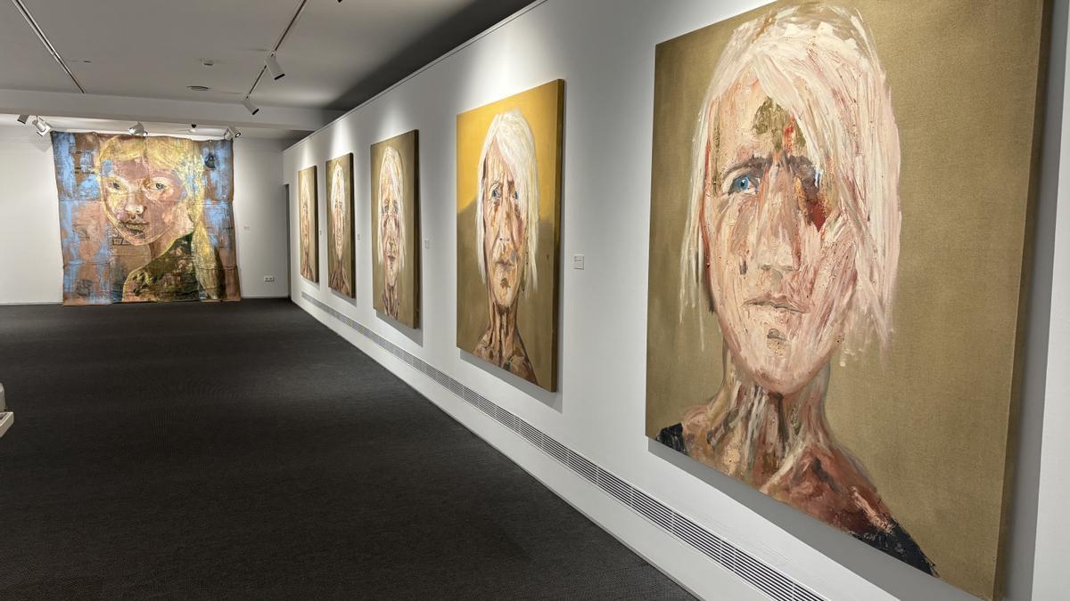 Algunas de las obras que conforman la serie ‘Hilde’, dedicada a la madre de la artista.