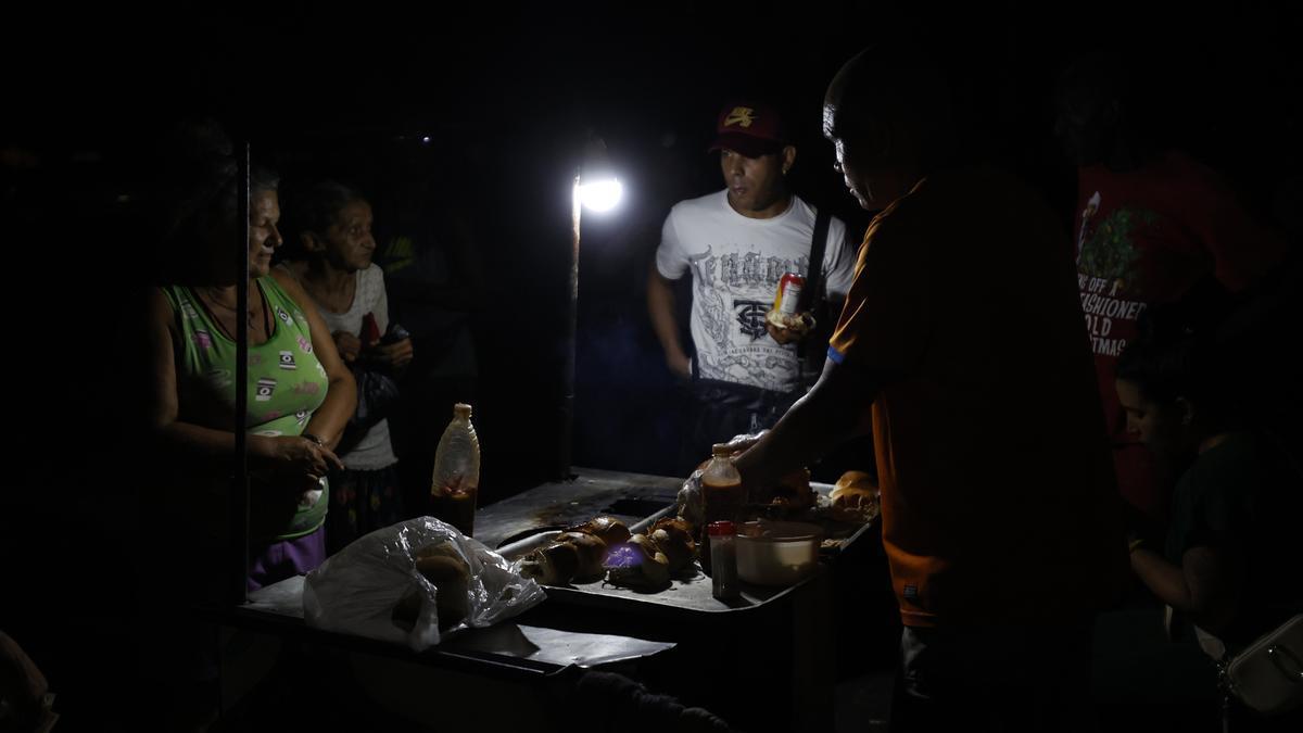 Imagen de un apagón en Cuba