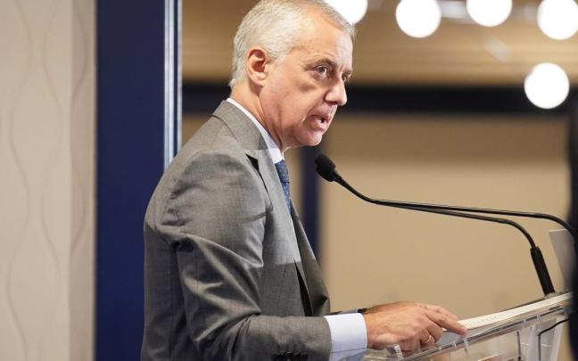 Iñigo Urkullu, durante su intervención.