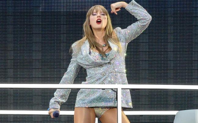 Taylor Swift, durante un concierto en Milán.