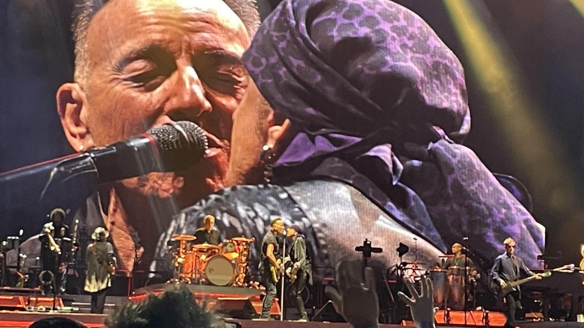 Bruce Springsteen, en el reciente concierto en Barcelona.