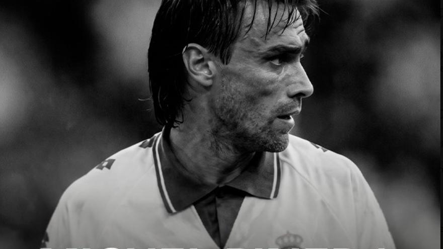 Michel Pineda, con el Racing de Santander.