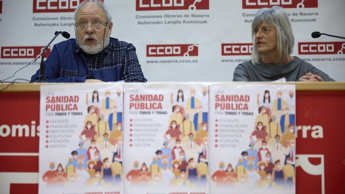 Javier Ordóñez y Vito Astrain, en la rueda de prensa de este jueves.