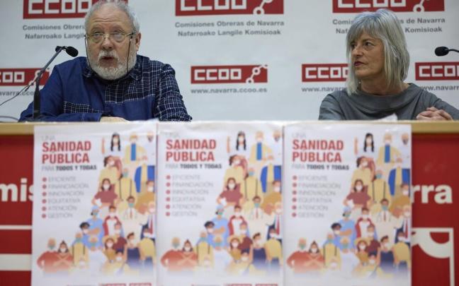 Javier Ordóñez y Vito Astrain, en la rueda de prensa de este jueves.