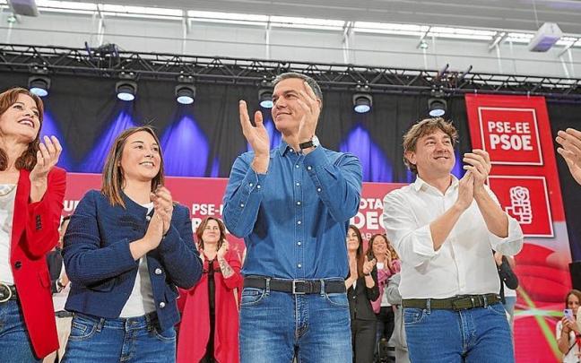 Pedro Sánchez, en el mitin del sábado