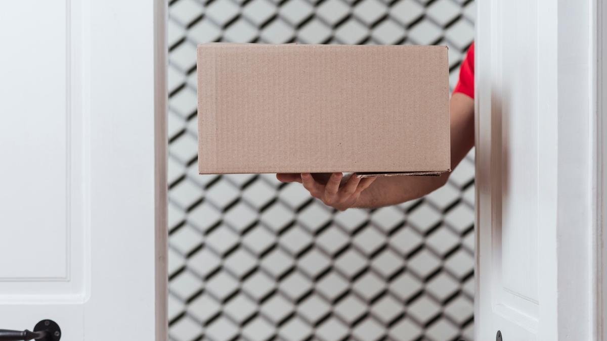 Entrega de un paquete.