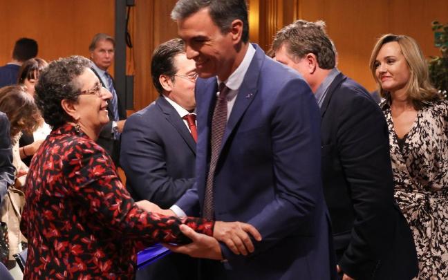 Sánchez, en el acto de ayer en el Instituto Cervantes. Sánchez, en el acto de ayer en el Instituto Cervantes.