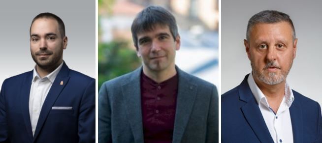 Pérez García, Arakama y Zabalza, los directores generales del departamento de Ollo