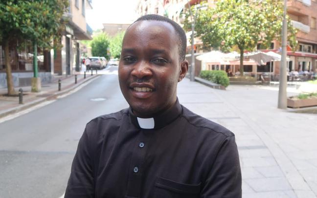 Peter Chiopsa, en la calle Piedad de Zumarraga.