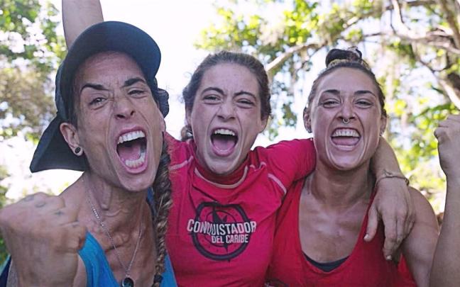Ari, Carra y Marcela, las tres finalistas que lucharán por la ikurriña en 'El Conquis' / EITB Media Ari, Carra y Marcela, las tres finalistas que lucharán por la ikurriña en 'El Conquis'