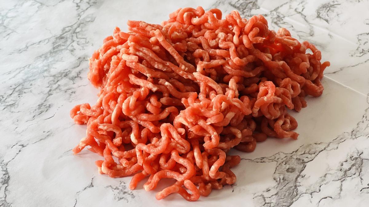 Carne picada de cordero.
