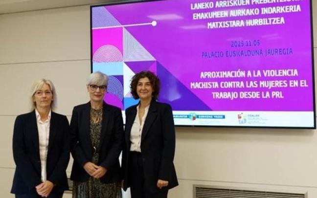 Miren Elgarresta, Elena Pérez y Lourdes Iscar