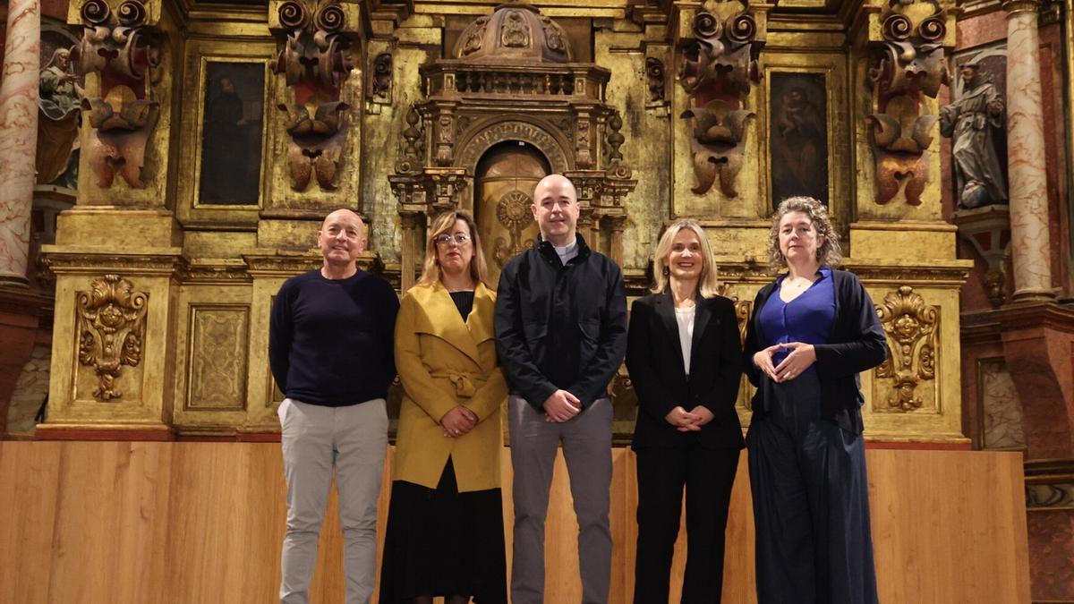 Presentación de la restauración del retablo y las pinturas renacentistas de la parroquia de la Asunción de Beasain.