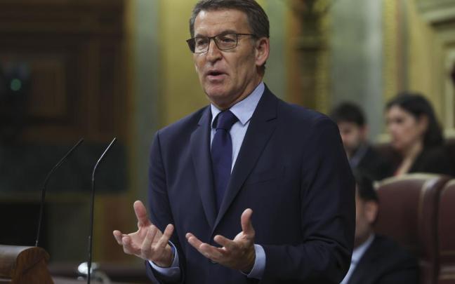 Alberto Núñez Feijóo, en su turno de intervención