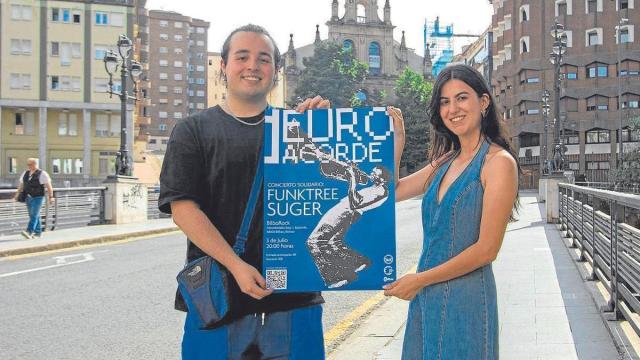 Carolina Mallol y Aritz Pérez, voluntarios de Global Shapers Bilbao.