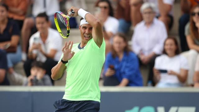 Rafa Nadal, en el evento celebrado con motivo del décimo aniversario de su academia.