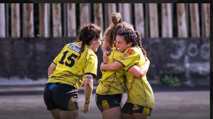 Las aurinegras ganaron ayer domingo en casa del Rugby Turia por un contundente 6-31