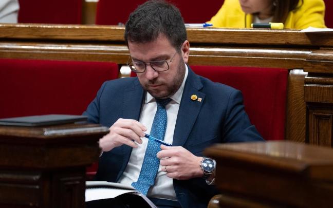 El presidente de la Generalitat, Pere Aragonès.