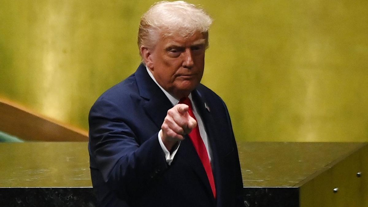 El presidente de Estados Unidos, Donald Trump, ante la Asamblea General de la ONU.