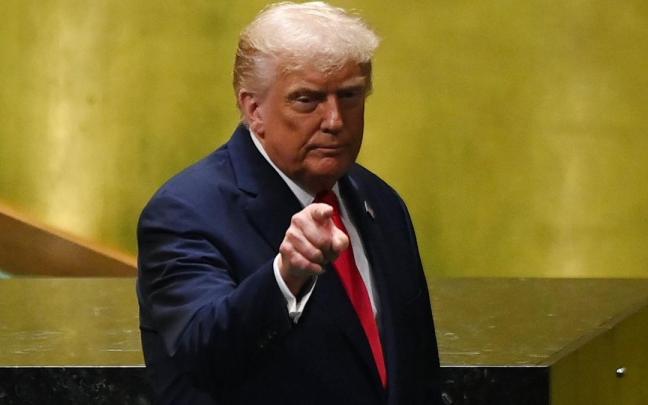 El presidente de Estados Unidos, Donald Trump, ante la Asamblea General de la ONU.