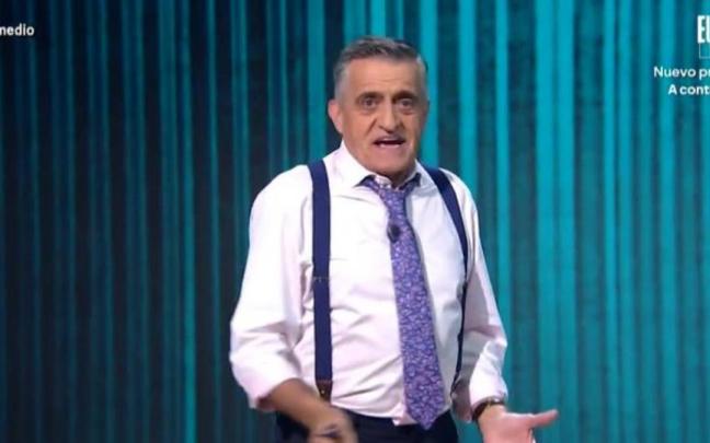 El Gran Wyoming durante el programa de este martes