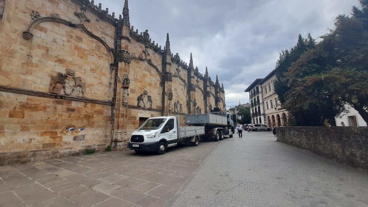 La parroquia de Oñati, una joya arquitectónica que va a someterse a una nueva intervención de mejora y conservación.
