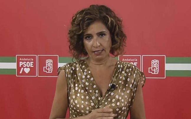 La vicesecretaria general del PSOE y ministra de Hacienda en funciones, María Jesús Montero.