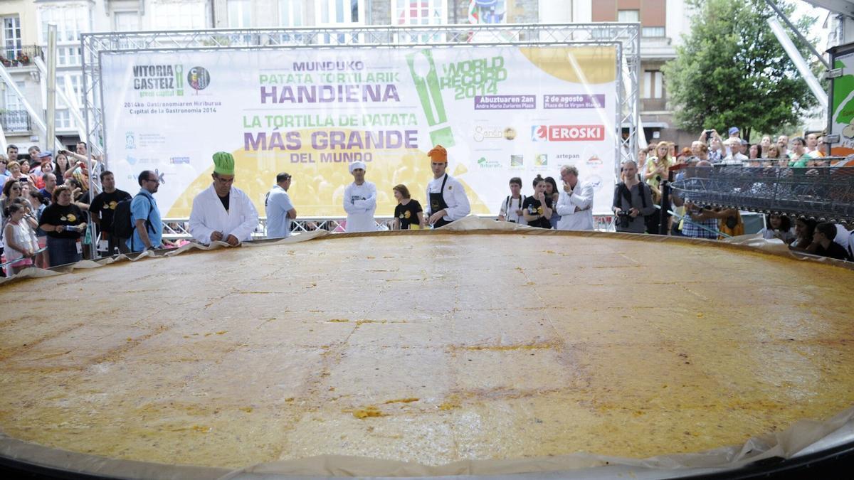 Tortilla en Vitoria.
