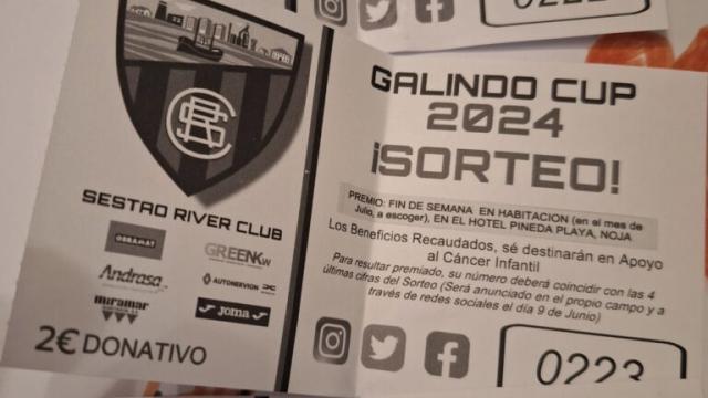 Imagen de las papeletas falsas denunciadas por el Sestao River