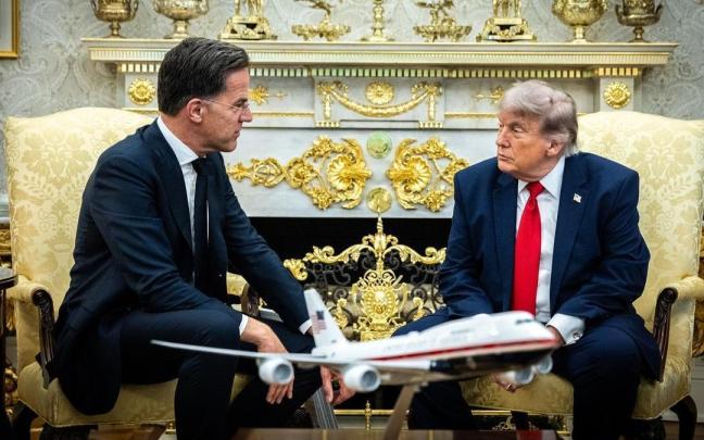 El secretario general de la OTAN, Mark Rutte, se reúne con el presidente de Estados Unidos, Donald Trump.