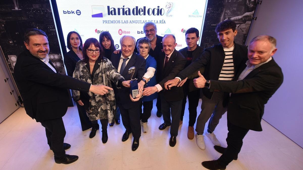 La Sala BBK acogió ayer lunes la entrega de los suculentos premios Las Angulas de la Ría