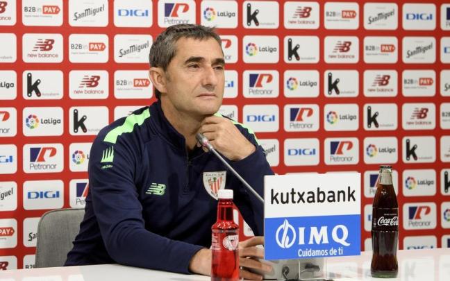 Valverde, en su comparecencia ante los medios