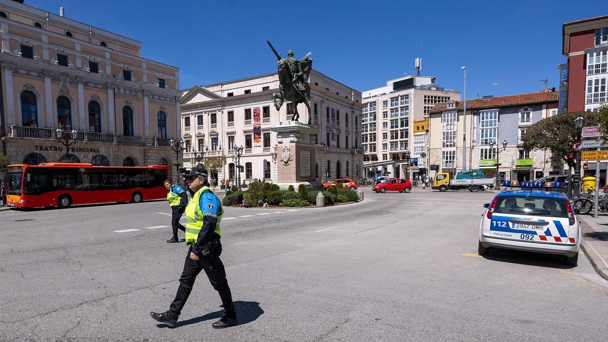 Agentes de policía, en Burgos.