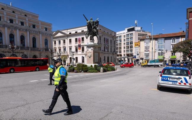 Agentes de policía, en Burgos.