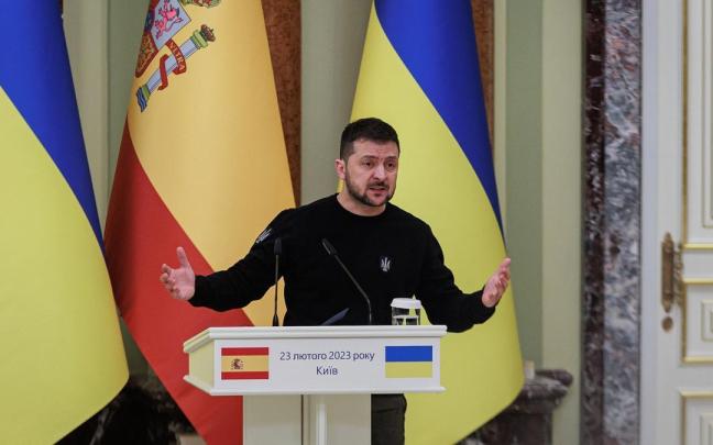 El presidente de Ucrania, Volod&iacute;mir Zelenski.